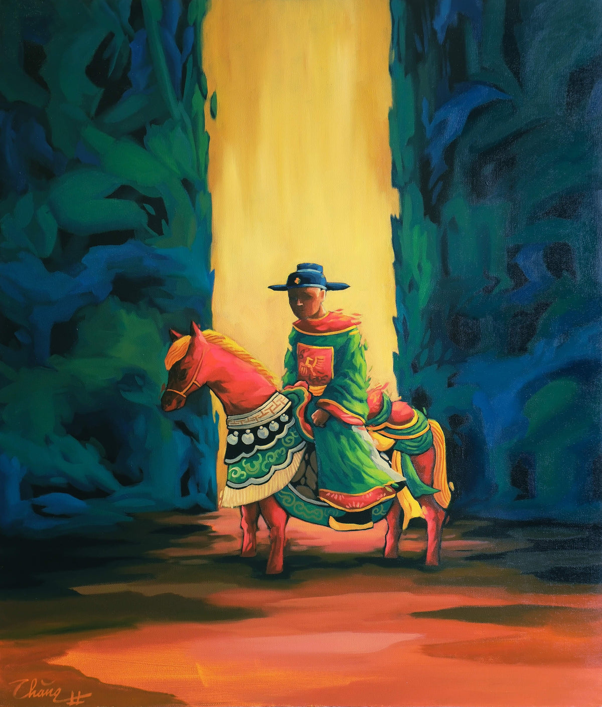 A man standing alone